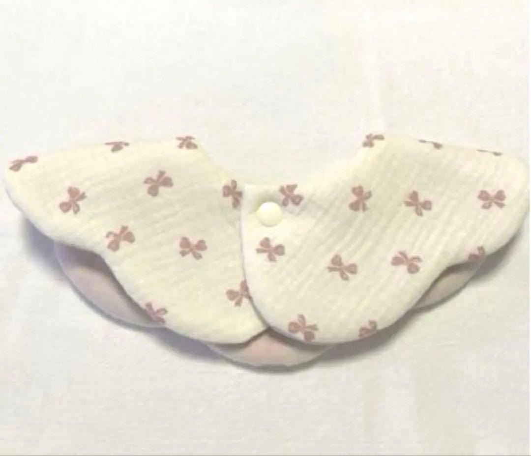 128 ハンドメイドスタイ　お試し価格　リボン　ベビースタイ