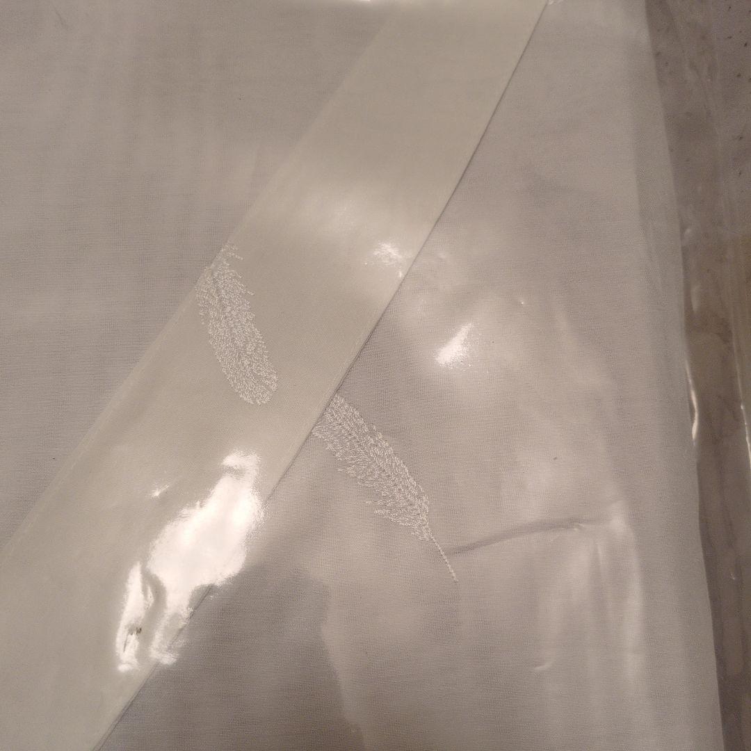 最終！新品！　Ｆｒａｎｃｆｒａｎｃ　ボルダプルマレースカーテン①１９８ｃｍ✕２枚