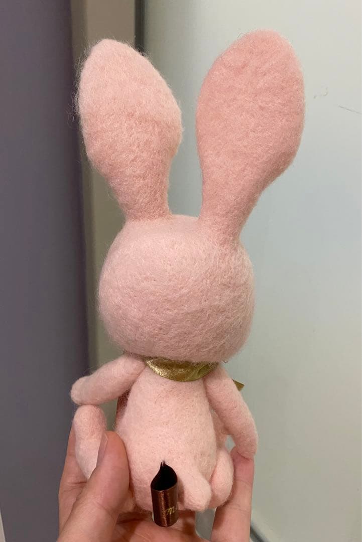 おしゃれうさちゃん　羊毛フェルト