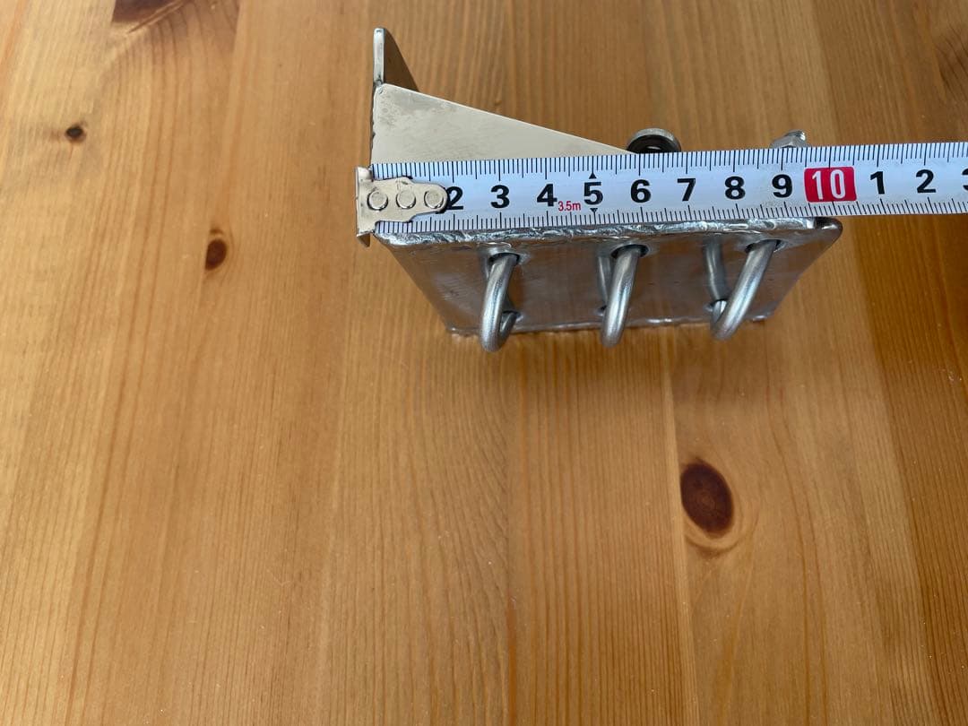 CB無線用アンテナ基台　ステンレス3ミリ　ぶれ止め付き