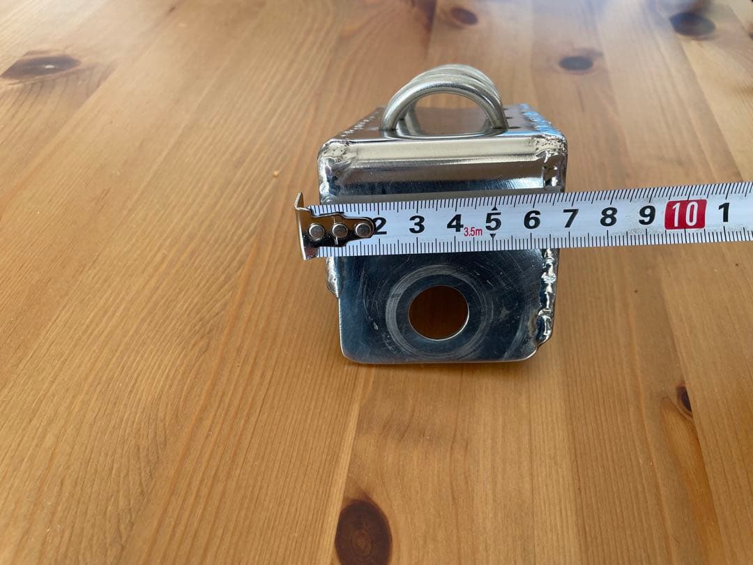 CB無線用アンテナ基台　ステンレス3ミリ　ぶれ止め付き