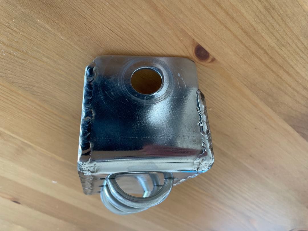 CB無線用アンテナ基台　ステンレス3ミリ　ぶれ止め付き