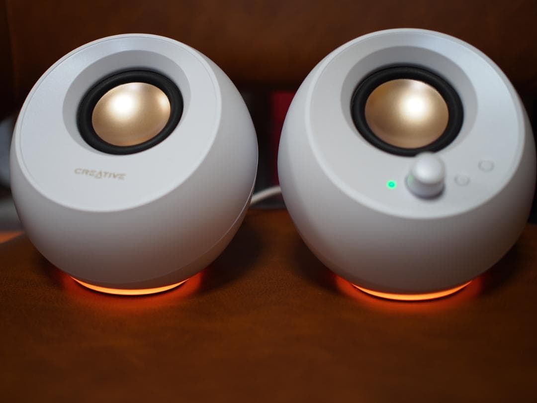 Creative Pebble Pro ホワイト +PD 40W 電源アダプタ付