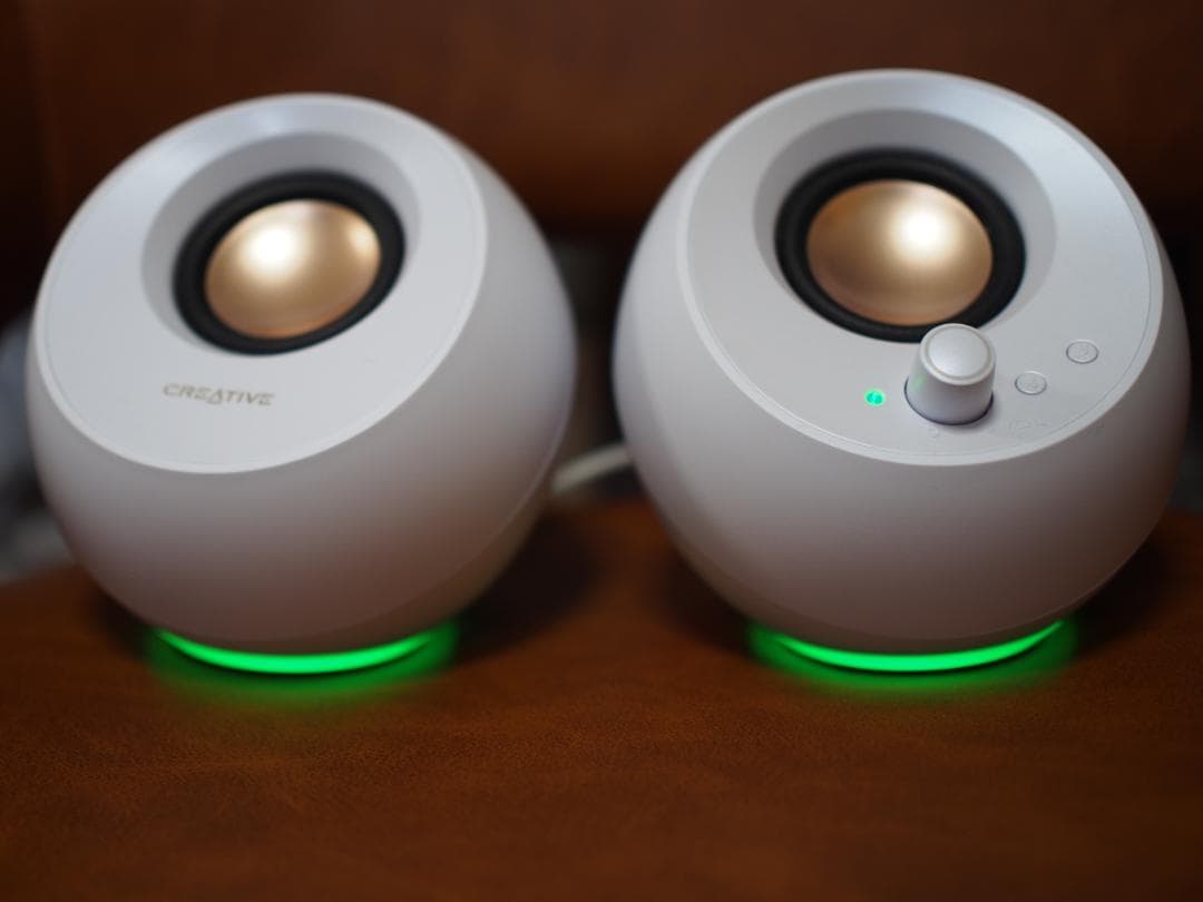 Creative Pebble Pro ホワイト +PD 40W 電源アダプタ付