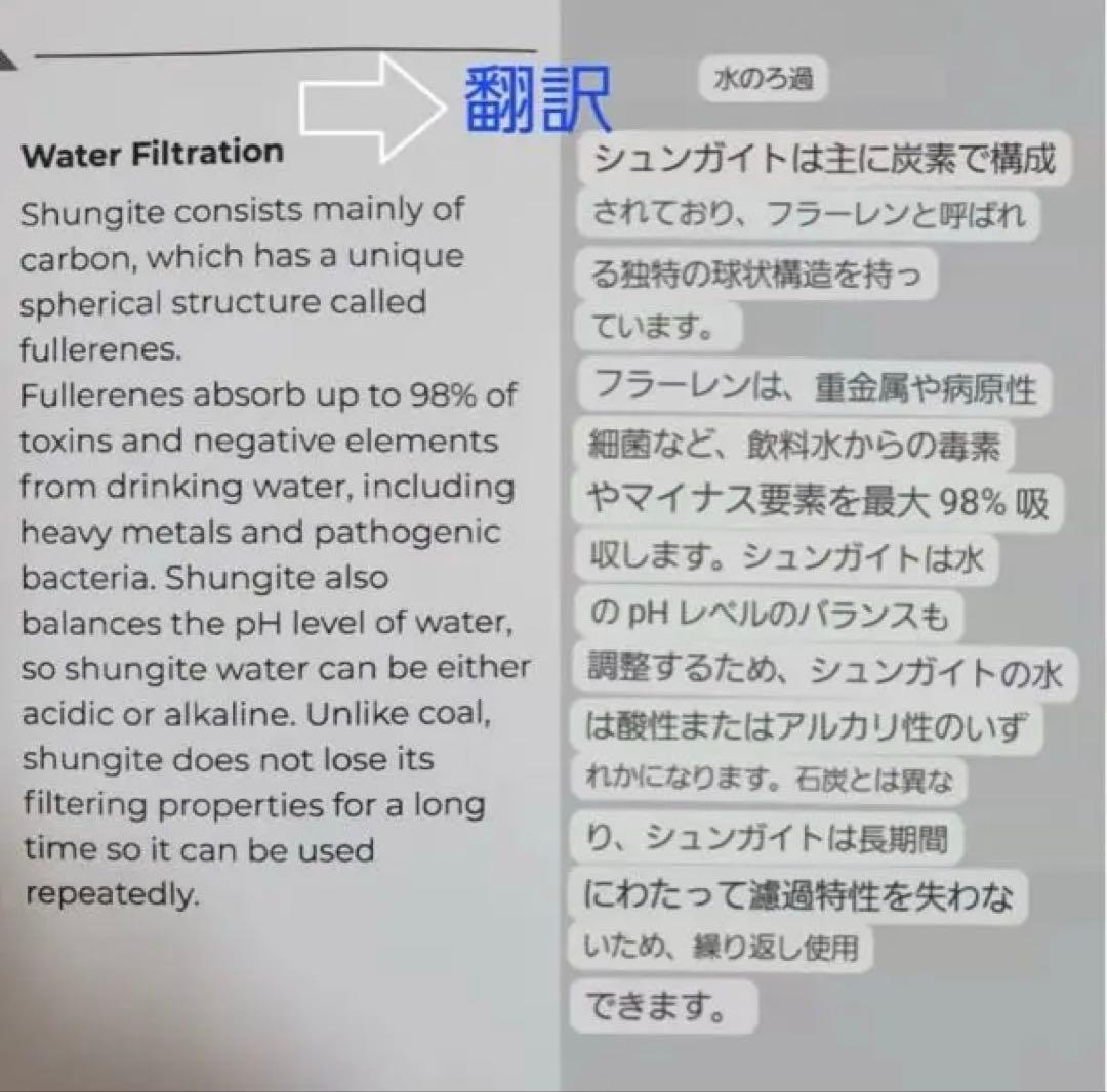 エリートシュンガイト石浄水用　100g　奇跡の石　シュンガイト水　2セット