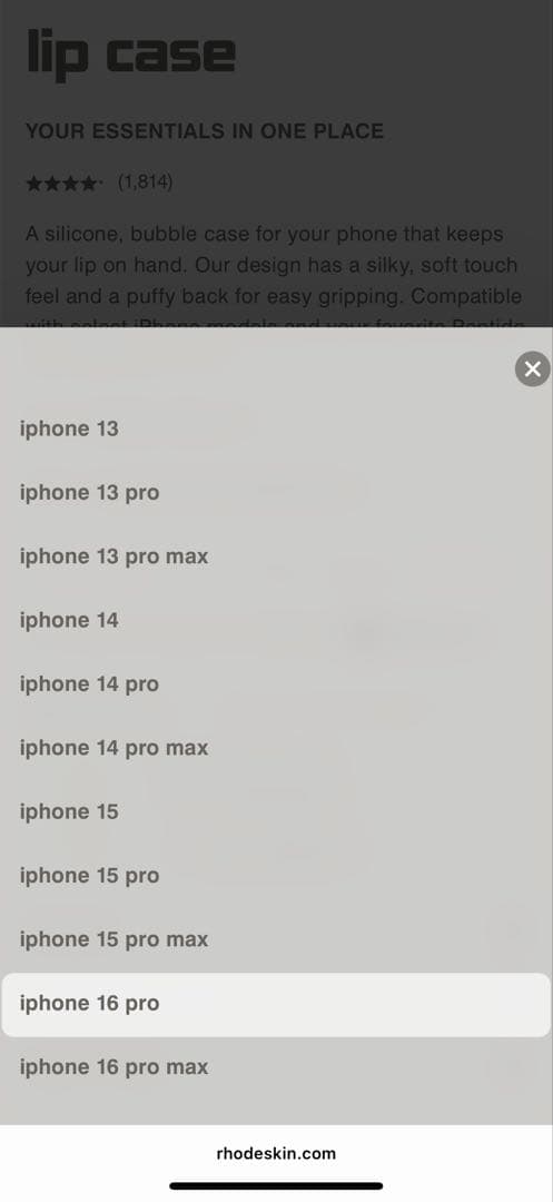 rhode skin iPhoneケース 新品 ロードスキン ティント リップ