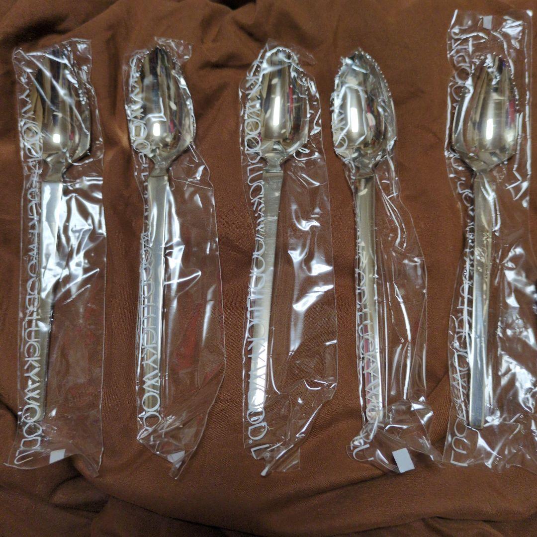 LUCKY WOODラッキーウッド　スプーン&ナイフ　カトラリーセット　計14点