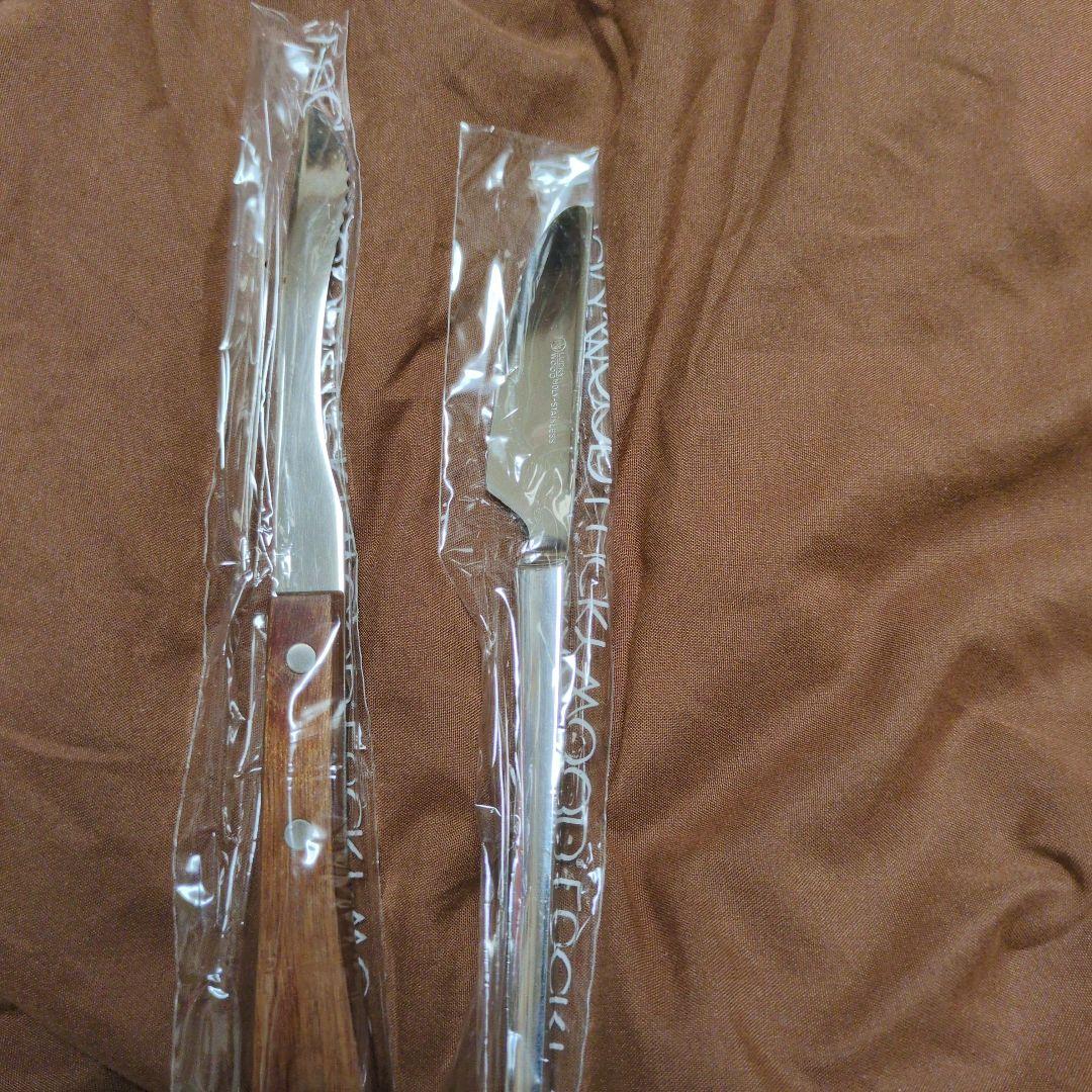 LUCKY WOODラッキーウッド　スプーン&ナイフ　カトラリーセット　計14点