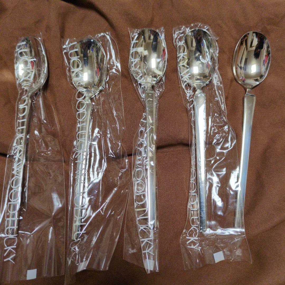 LUCKY WOODラッキーウッド　スプーン&ナイフ　カトラリーセット　計14点