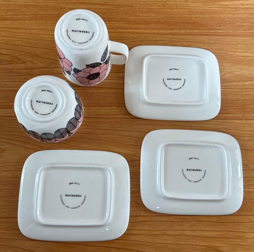 ◉マリメッコ◉Kestitマグカップ＆ボウル＆プレート３枚セット◉