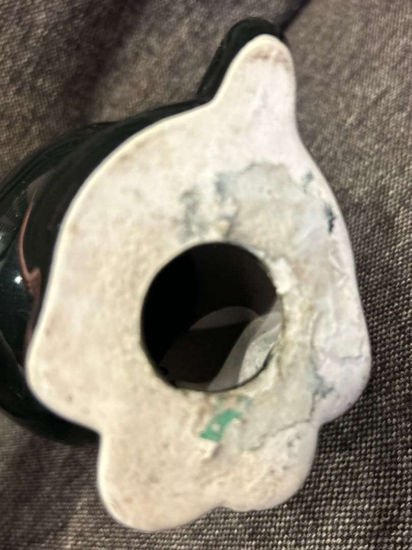 希少♡内藤ルネ　黒猫　陶器　大きい貯金箱　年代　物　ヴィンテージ