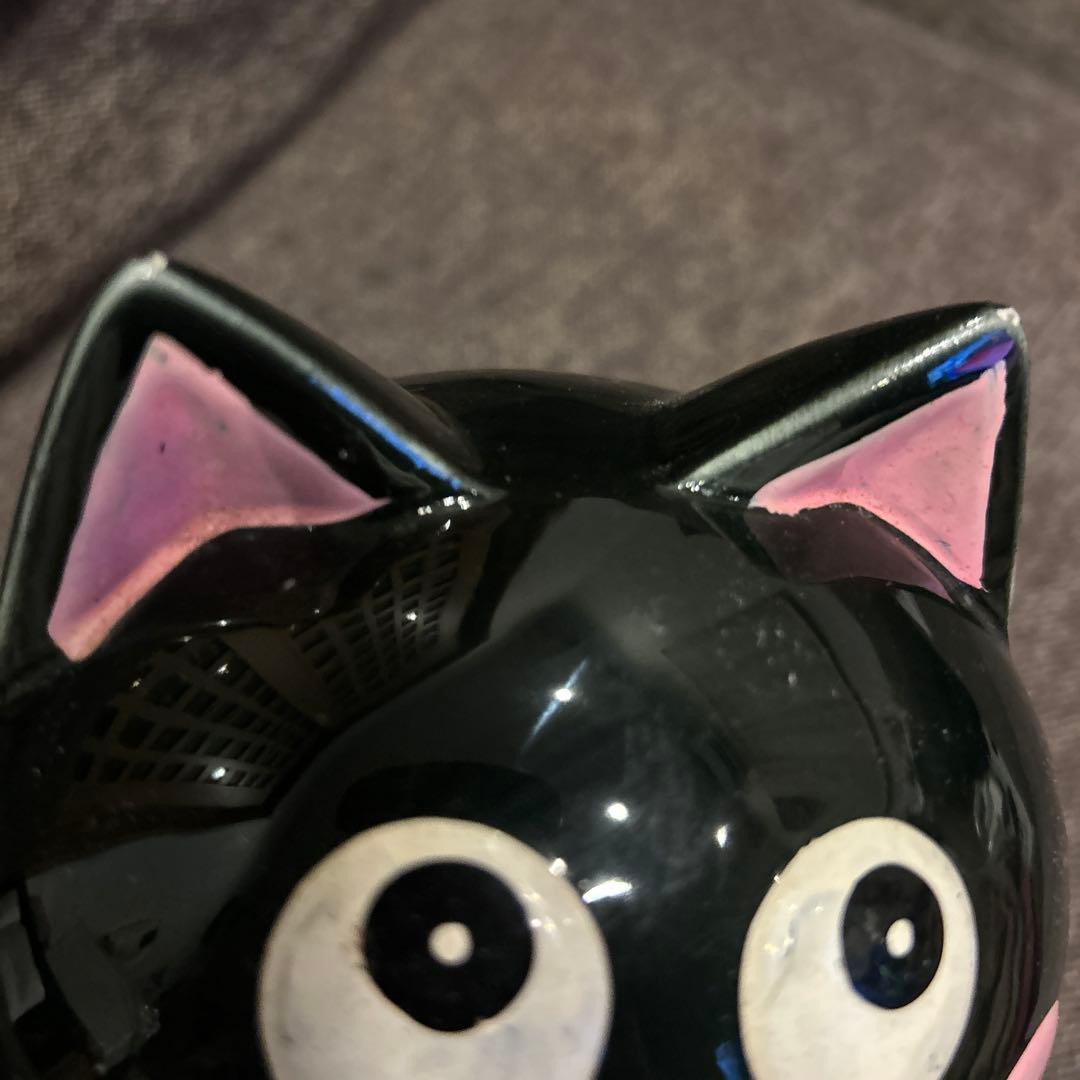 希少♡内藤ルネ　黒猫　陶器　大きい貯金箱　年代　物　ヴィンテージ