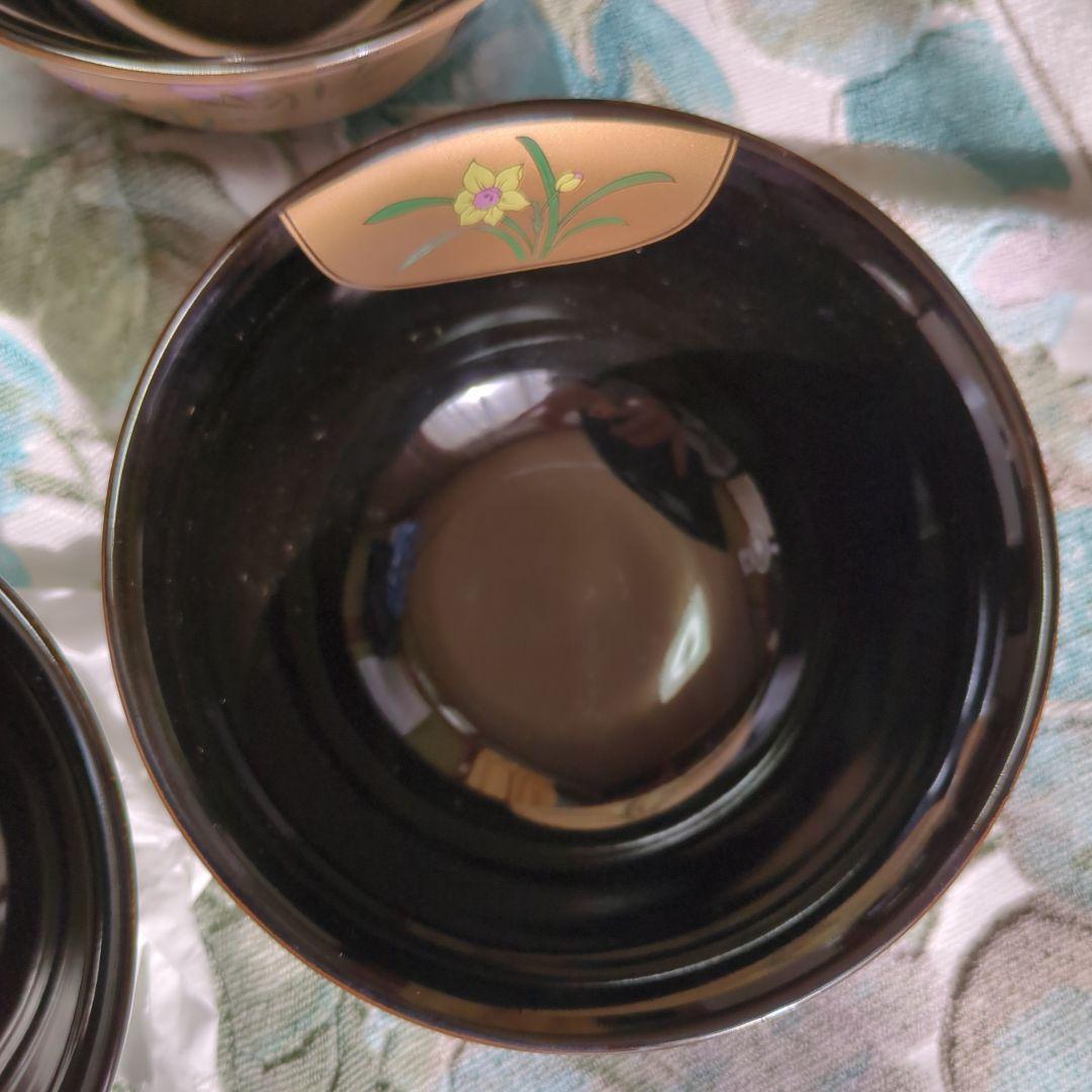 有田、焼汁椀 多用丼揃い天目金彩5客セット 多用丼揃い天目金彩5客セット