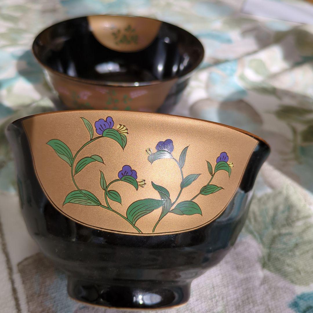 有田、焼汁椀 多用丼揃い天目金彩5客セット 多用丼揃い天目金彩5客セット