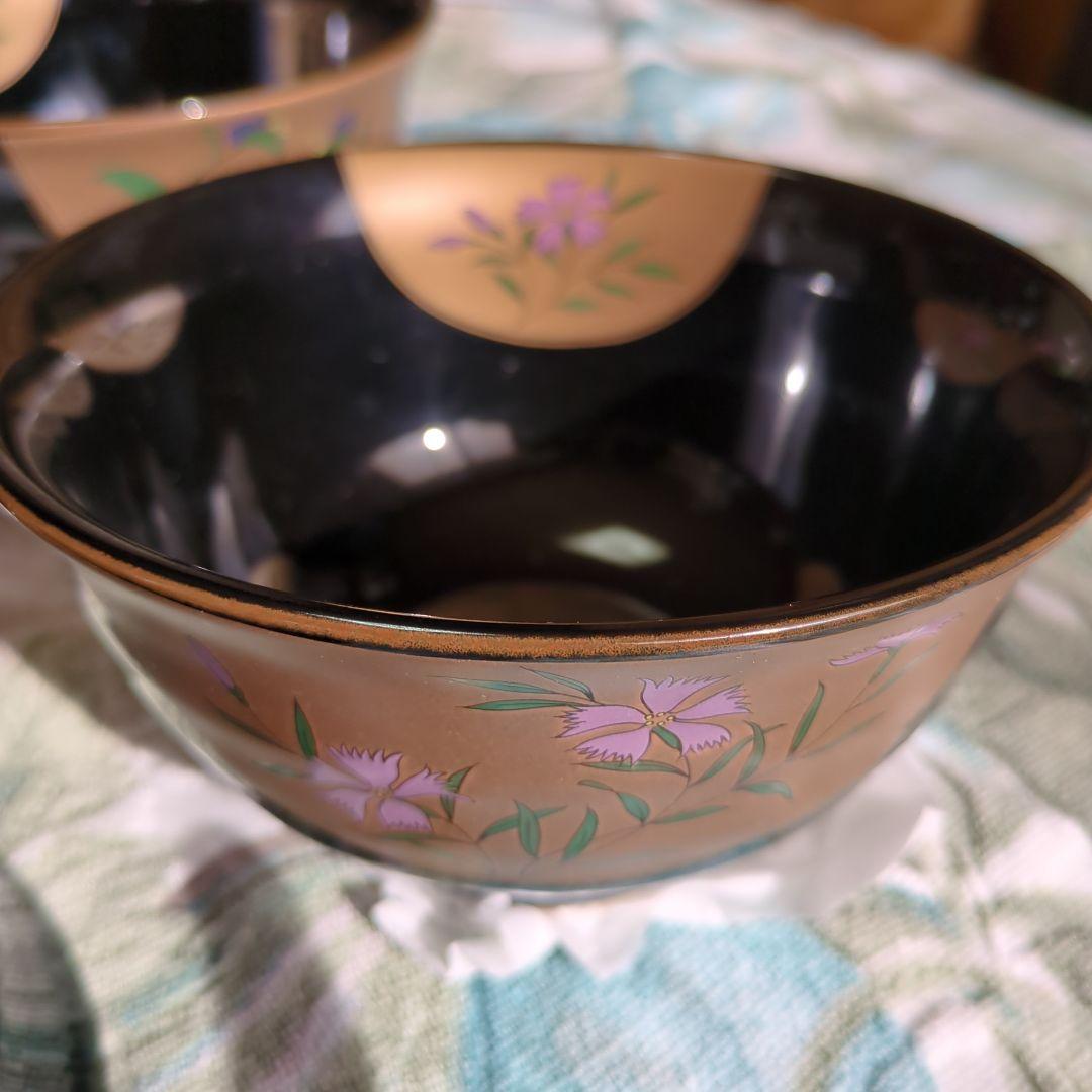 有田、焼汁椀 多用丼揃い天目金彩5客セット 多用丼揃い天目金彩5客セット