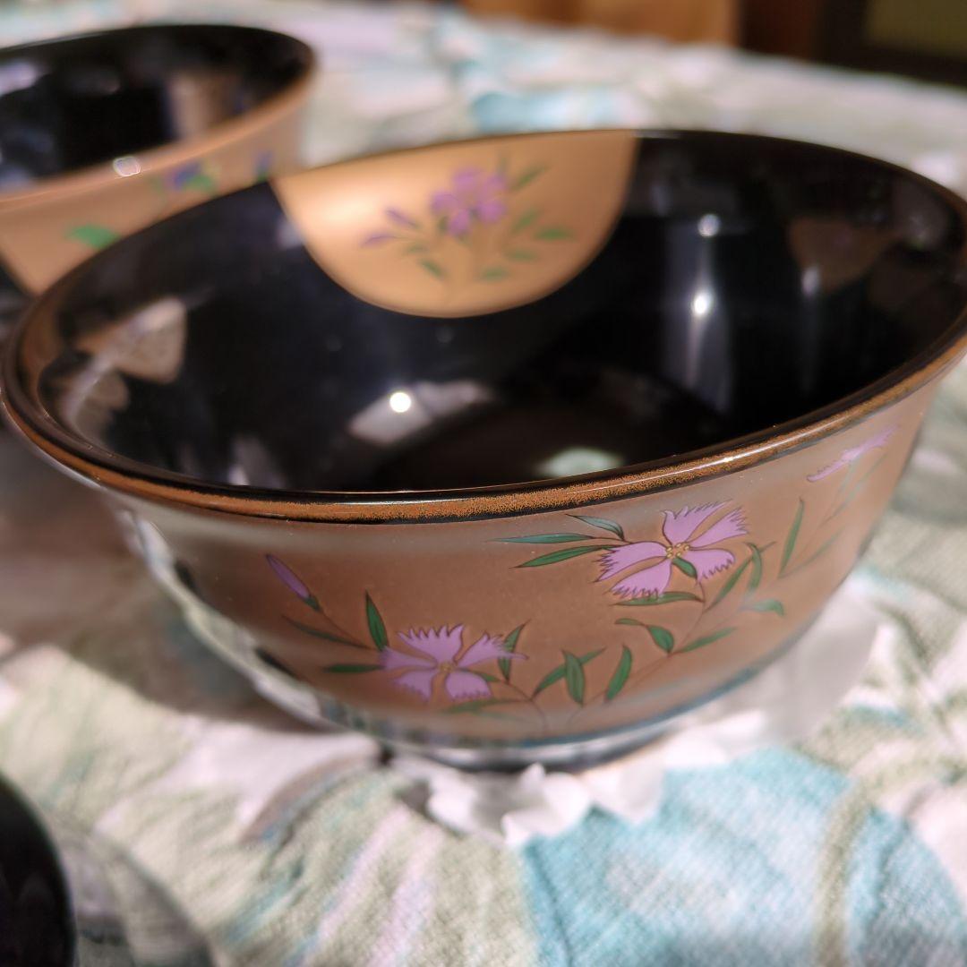 有田、焼汁椀 多用丼揃い天目金彩5客セット 多用丼揃い天目金彩5客セット