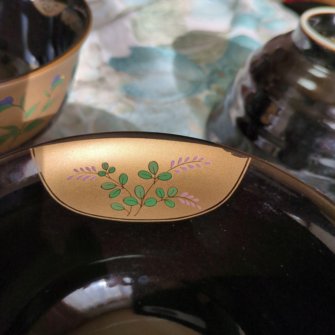 有田、焼汁椀 多用丼揃い天目金彩5客セット 多用丼揃い天目金彩5客セット