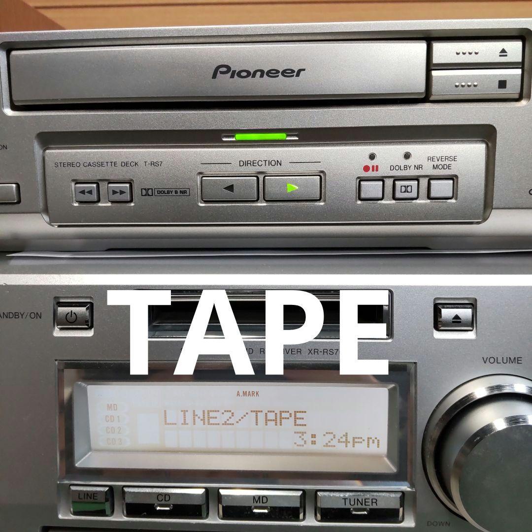 値下げ MD/TAPE/FM/AM/AUX/OPT パイオニア 80W 2way