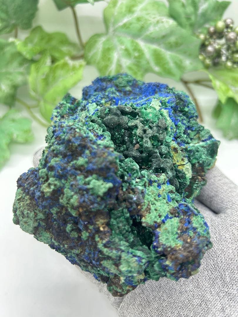 天然石　アズマラカイト原石　No.657