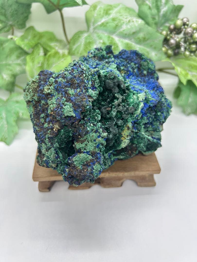 天然石　アズマラカイト原石　No.657