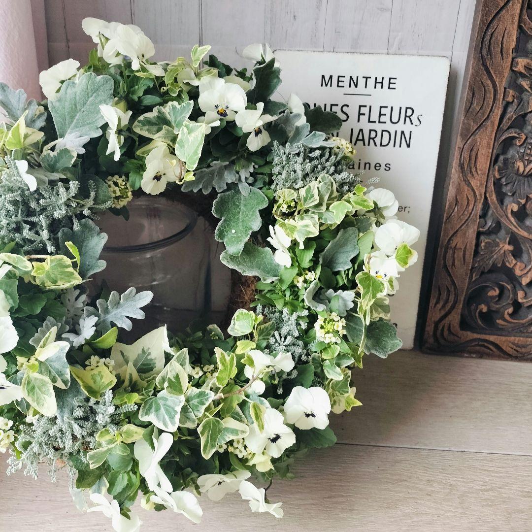 No.362 　【お値下げ】　リース　寄せ植え　花