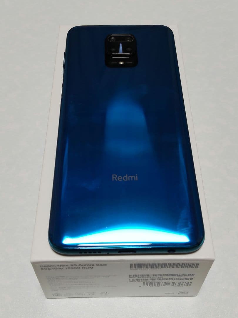 【美品】Redmi Note 9S オーロラブルー 6GBRAM 128GB