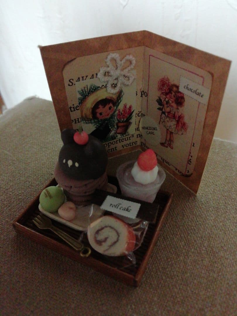 ♡ミニチュア☆クマチョコパンケーキプレート②♡リーメント