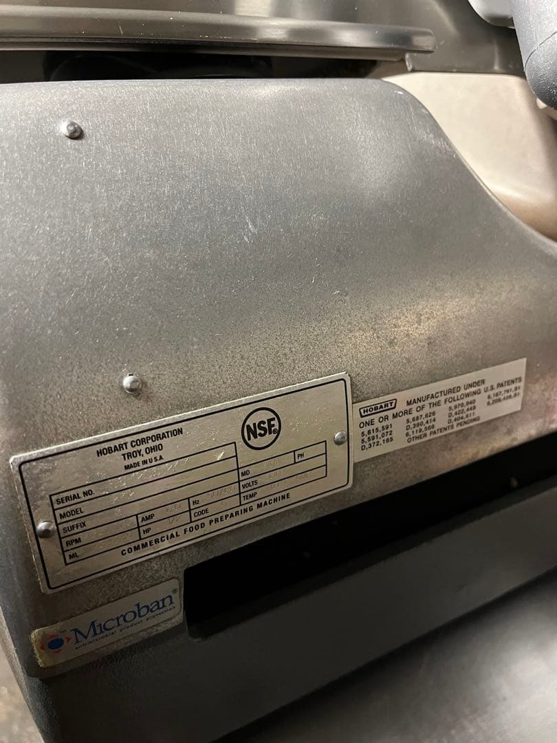 HOBART 業務用スライサー ステンレス　ミートスライサー　電動