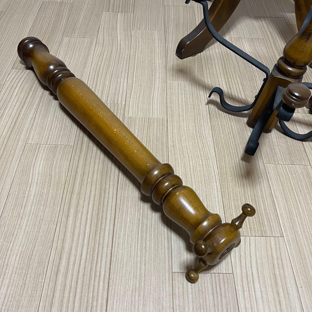 カリモク 木製 ハンガーラック 四分割 レトロ ヴィンテージ 家具