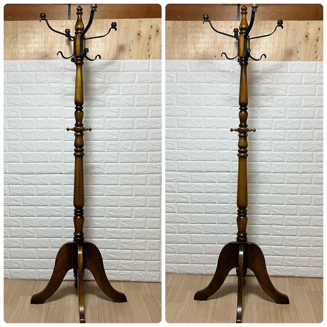 カリモク 木製 ハンガーラック 四分割 レトロ ヴィンテージ 家具