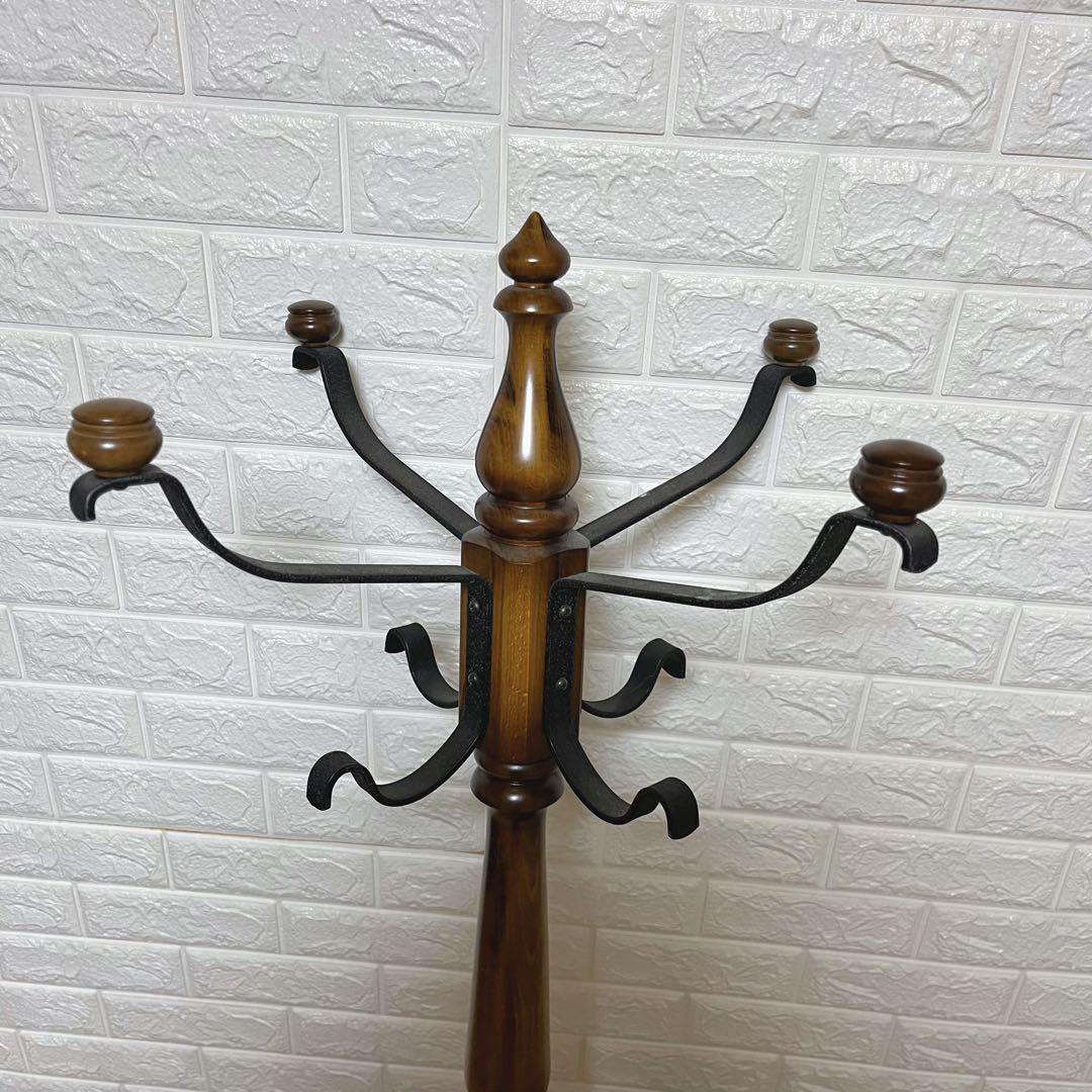 カリモク 木製 ハンガーラック 四分割 レトロ ヴィンテージ 家具