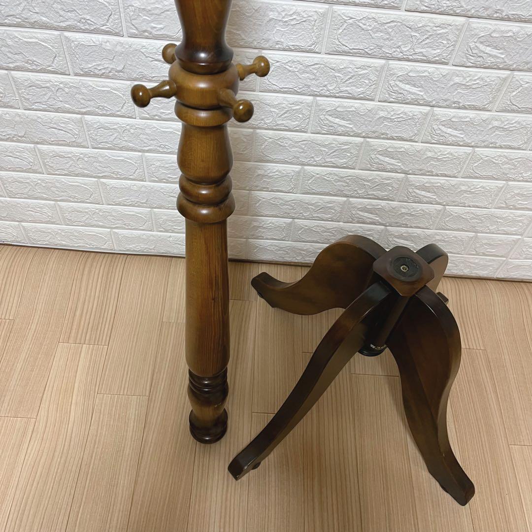 カリモク 木製 ハンガーラック 四分割 レトロ ヴィンテージ 家具