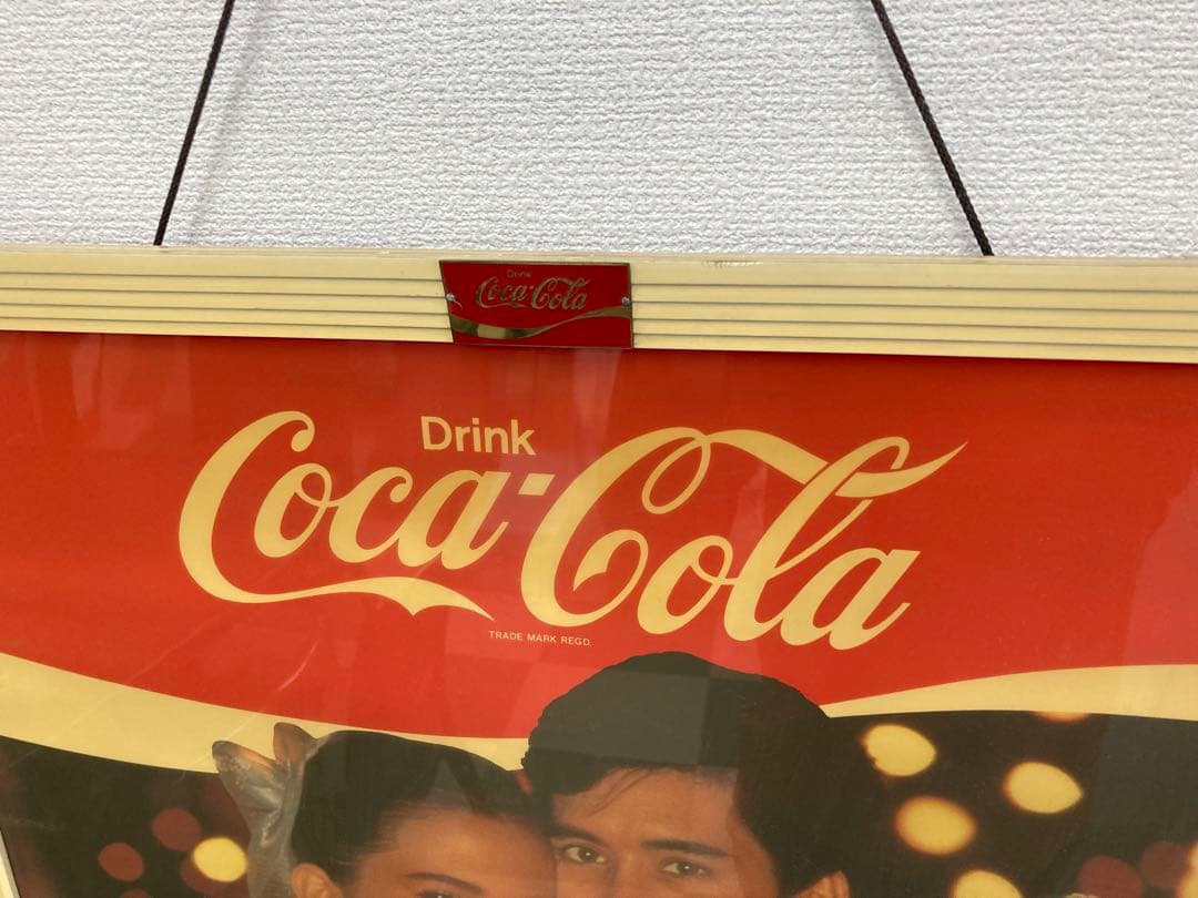 【希少】Coca-Cola ヴィンテージ 広告ポスター 額付き 昭和 レトロ