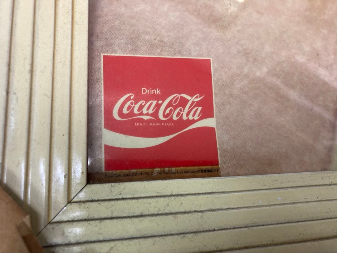 【希少】Coca-Cola ヴィンテージ 広告ポスター 額付き 昭和 レトロ