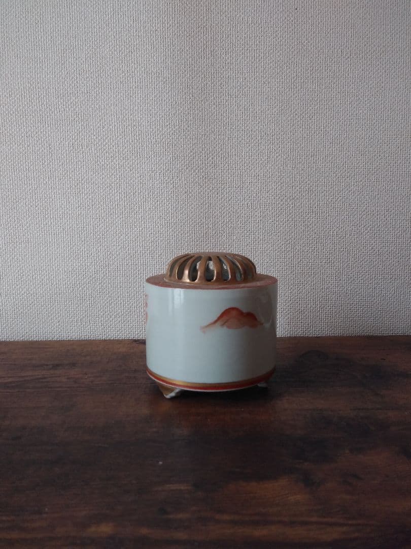 骨董品　古道具　アンティーク　九谷焼　香枦　置物　香炊き　小物入れ　古美術　雑貨