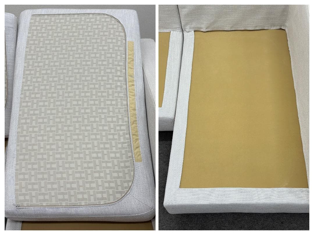 HUKLA/フクラ■REGATO　コーナーソファ　2人掛け　カウチ　ライトグレー