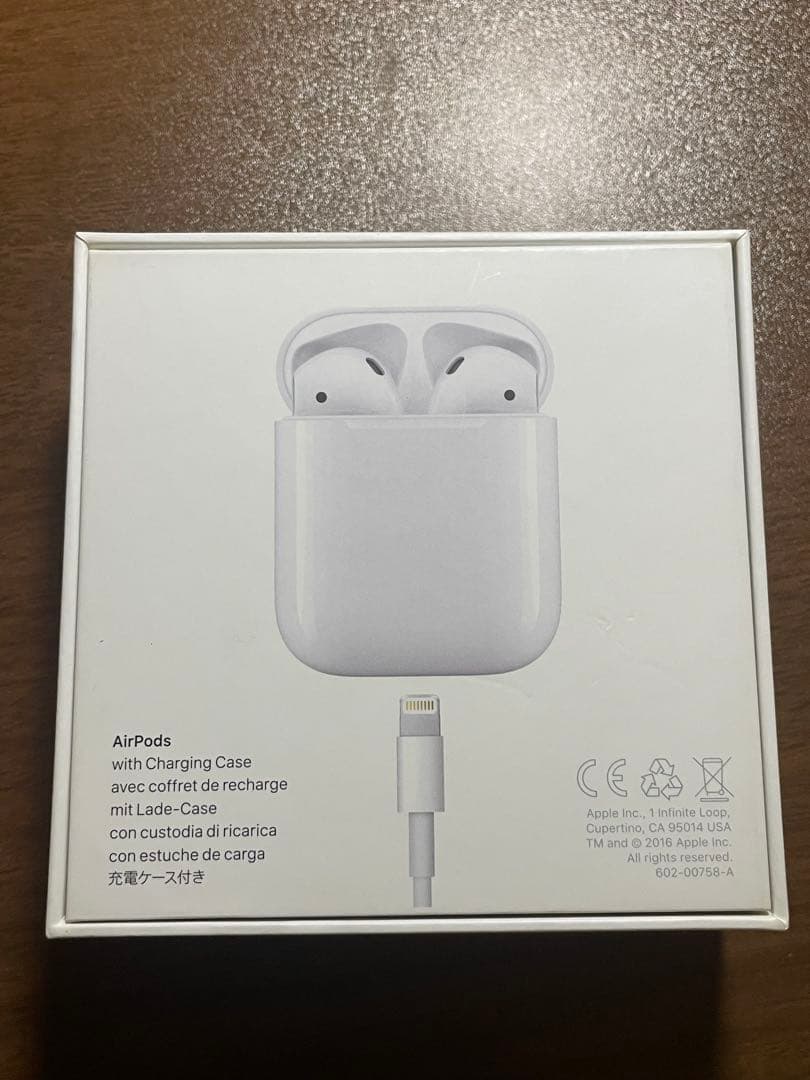 AirPods本体 ホワイト 純正品　箱付き　Apple