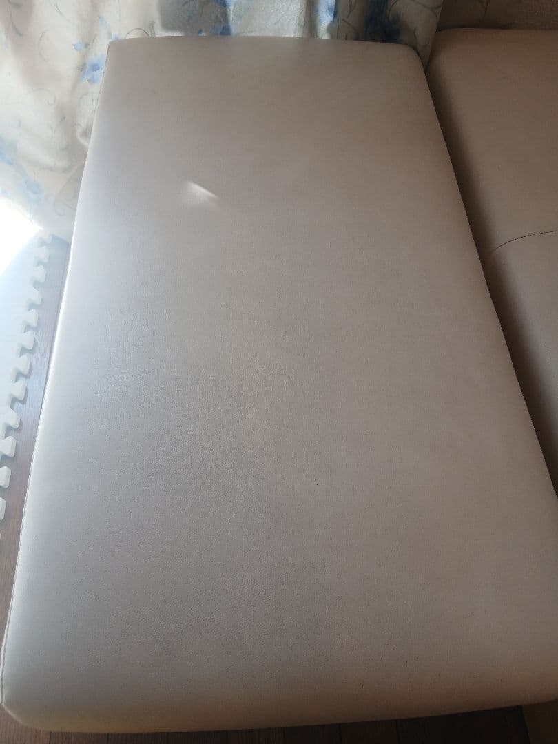 「関東エリアの方に向け」ホワイト合成皮革ソファ