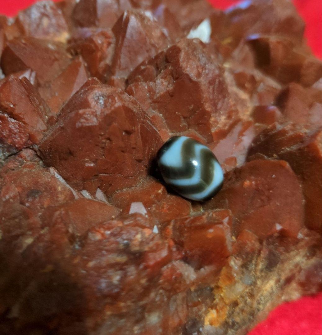 虎牙水紋天珠【グリーンターラ】