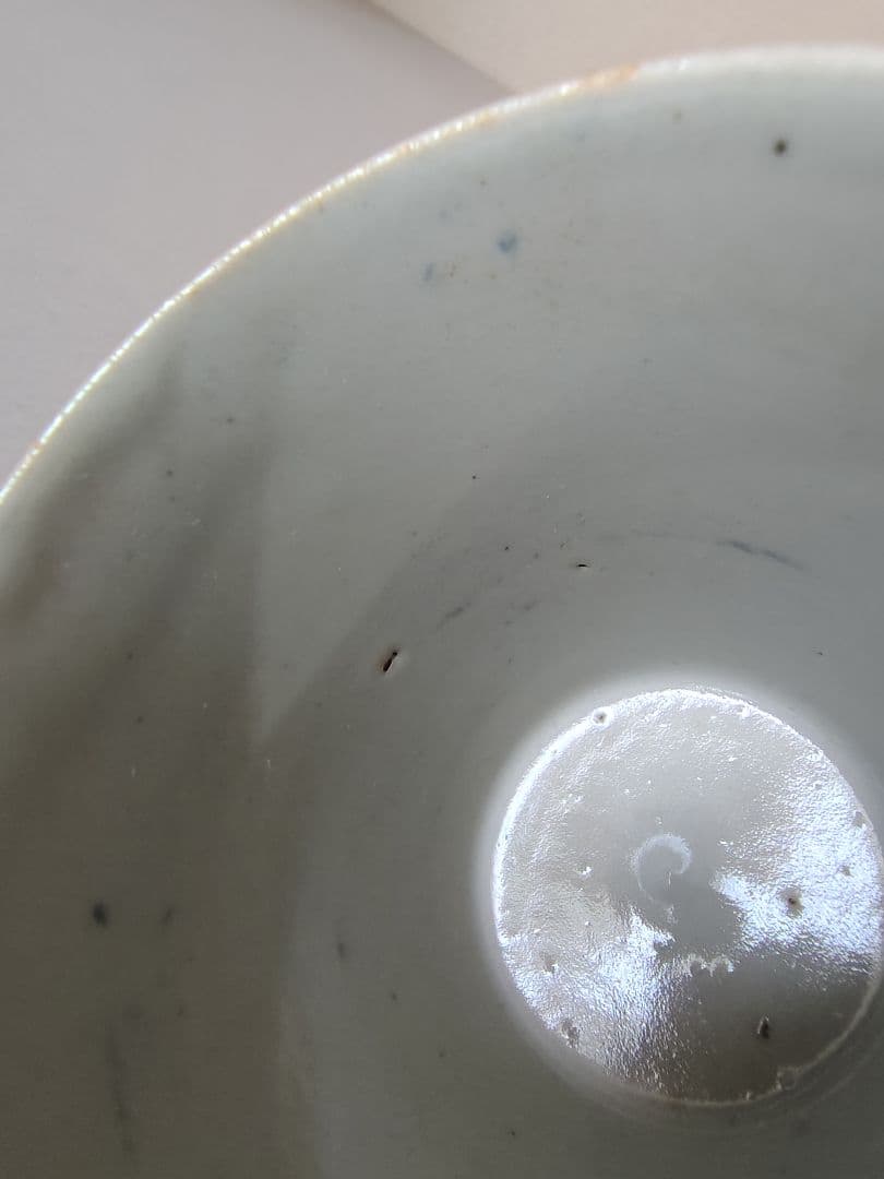 江戸中期 蕎麦猪口 染付 伊万里 古伊万里 アザミ 蝶 小型そば猪口