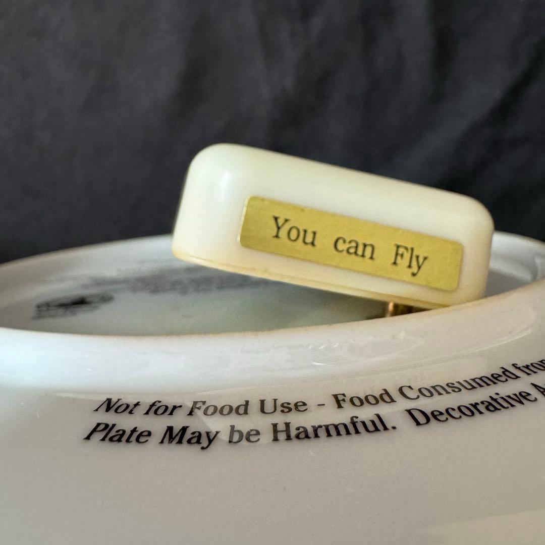 ピーターパン　オルゴール　絵皿