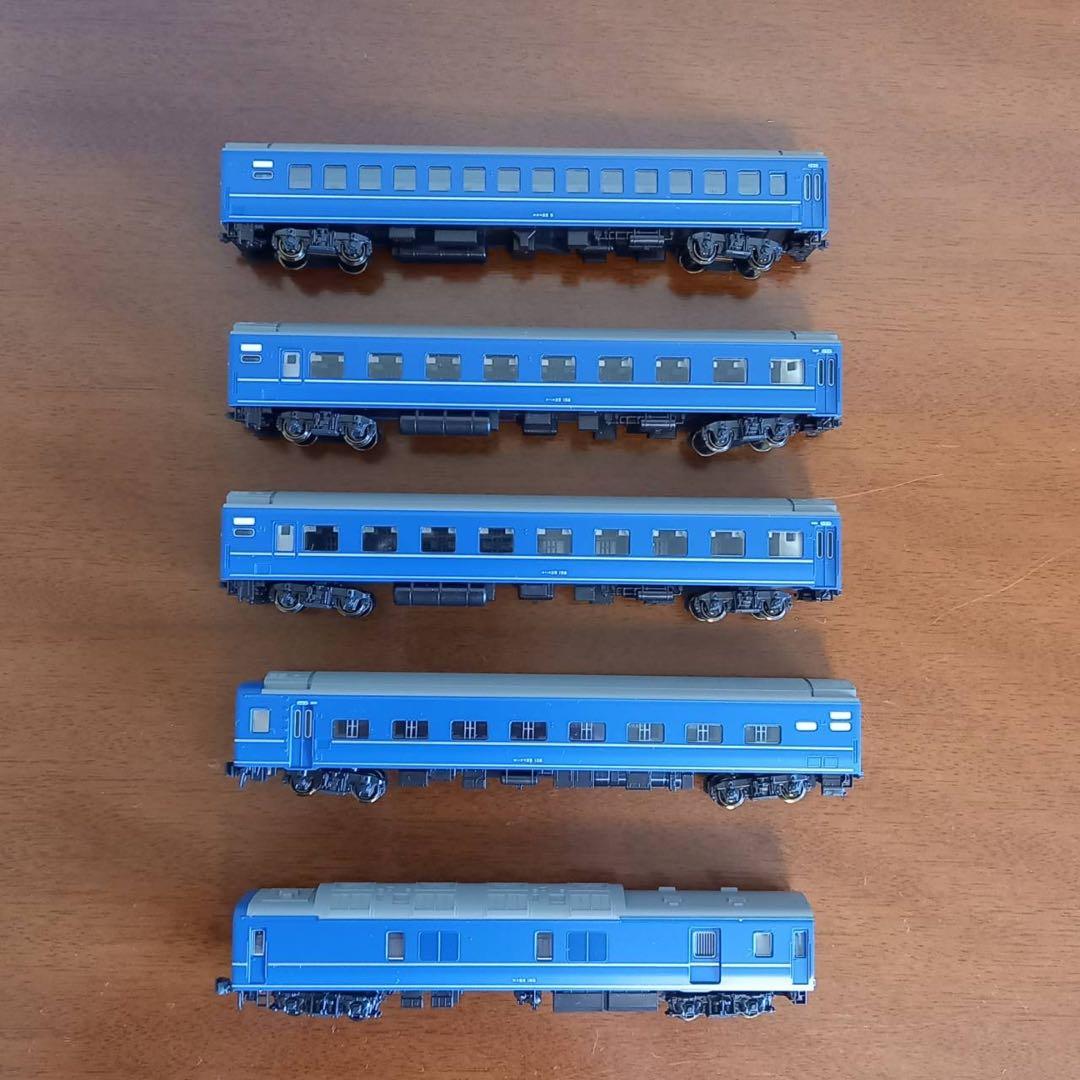 KATO　24系25型車両(銀帯) 5両セット