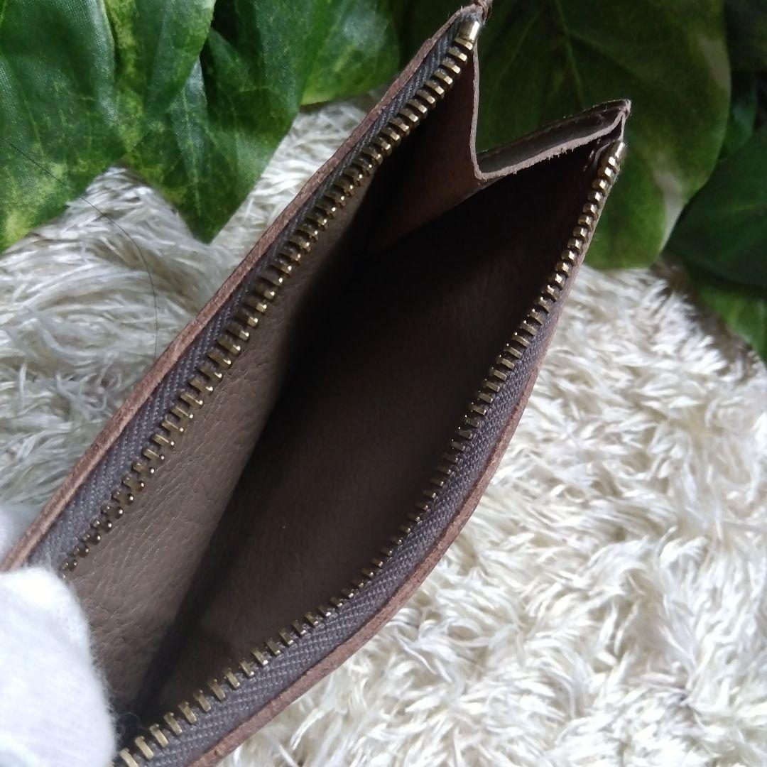 イルビゾンテ 財布　コンパクト財布　カードケース　グレージュ 　ケース