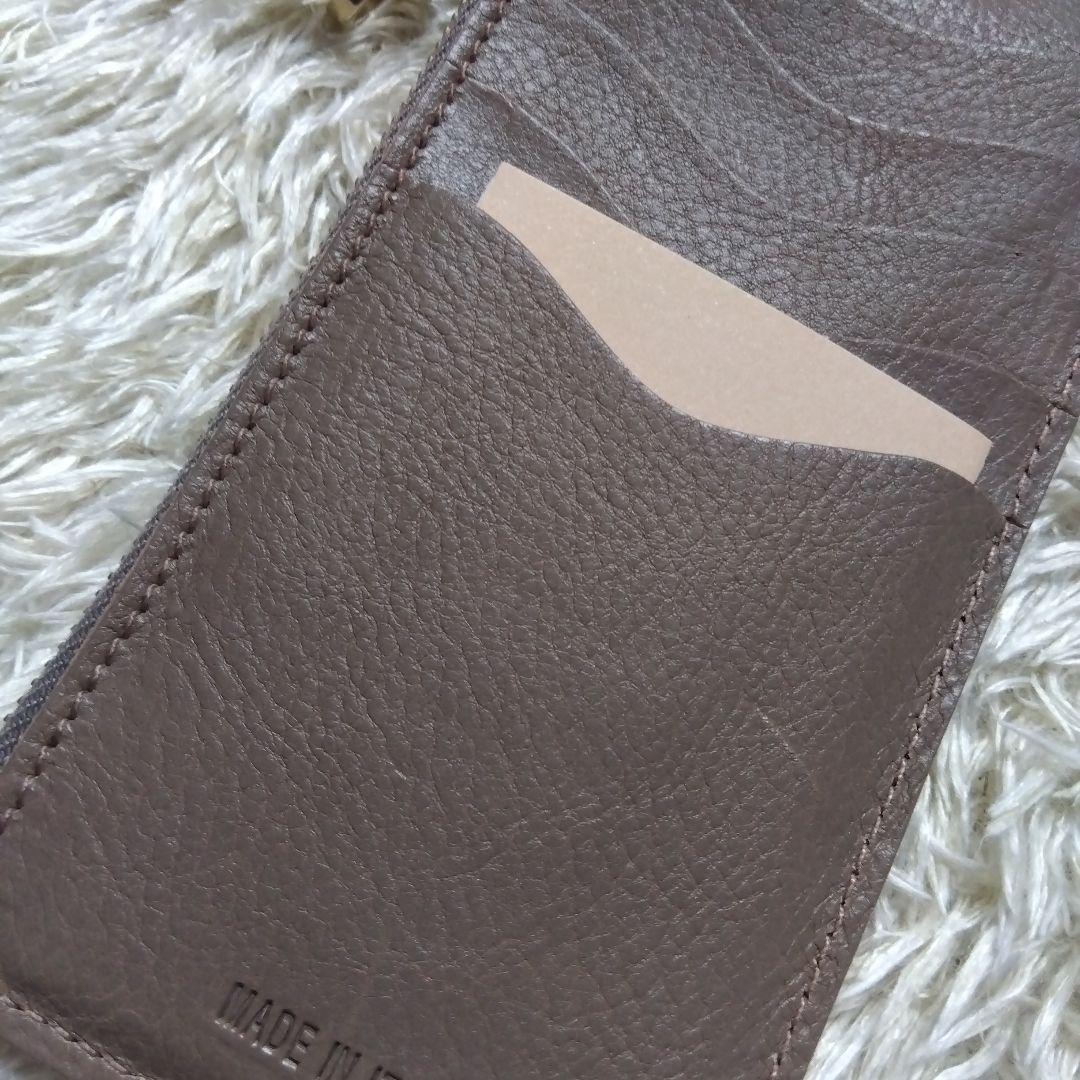 イルビゾンテ 財布　コンパクト財布　カードケース　グレージュ 　ケース