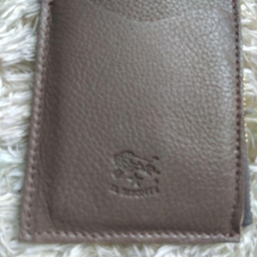 イルビゾンテ 財布　コンパクト財布　カードケース　グレージュ 　ケース