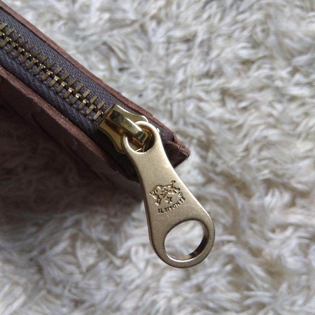 イルビゾンテ 財布　コンパクト財布　カードケース　グレージュ 　ケース