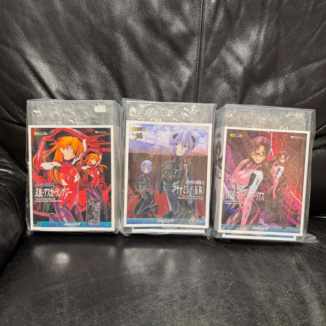 【新品未開封】キャラグミン　レイ　アスカ　マリ　3セット　ガレージキット　エヴァ