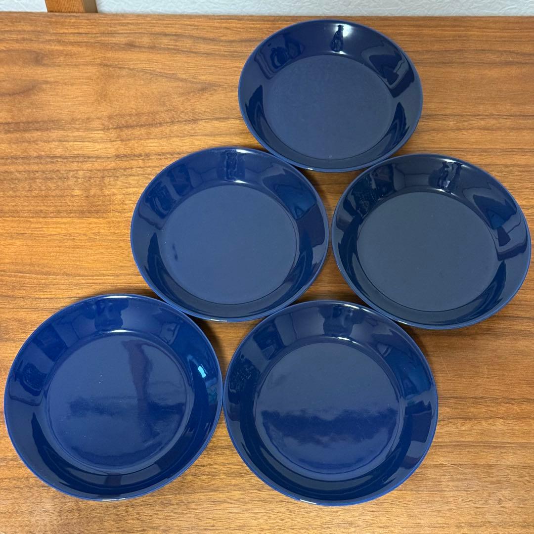 iiutala イッタラティーマ ブルー ネイビー 5枚セット 14cm