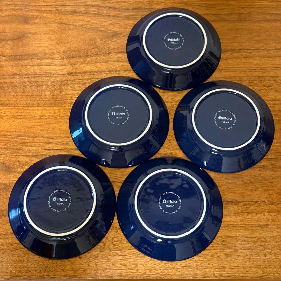 iiutala イッタラティーマ ブルー ネイビー 5枚セット 14cm