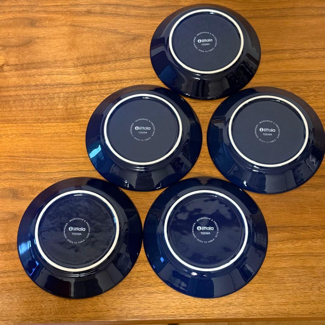 iiutala イッタラティーマ ブルー ネイビー 5枚セット 14cm